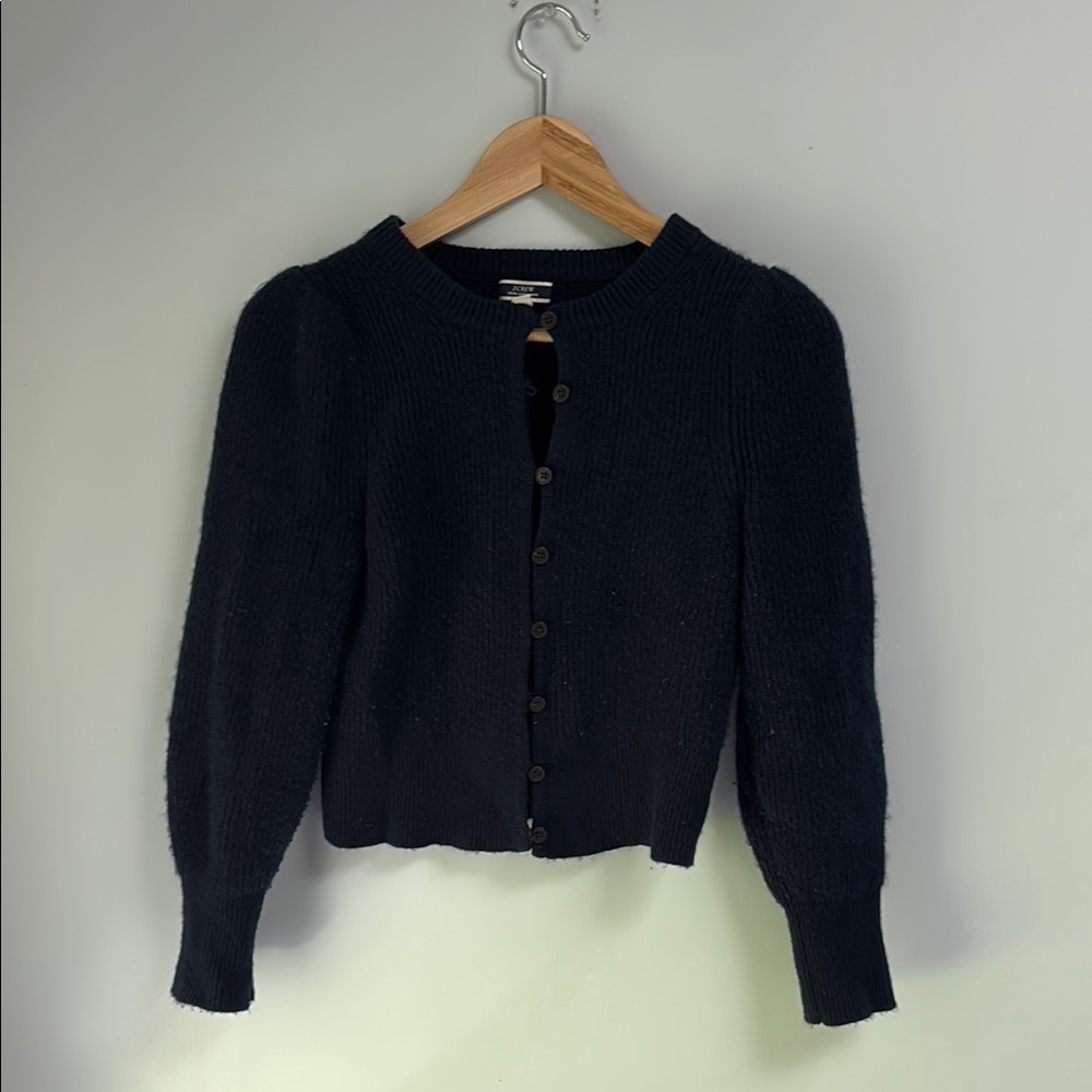 J.Crew Navy Cashmere Cardigan